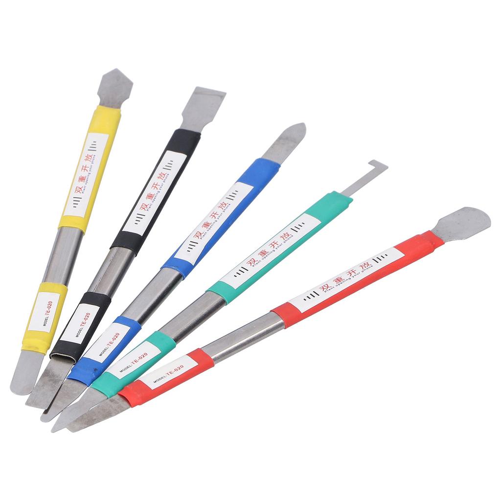 TE020 5 In 1 MultiFunction Pry Bar Glue Scraping Stainless Steel Scraper Repair Tool