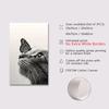 Black And White Cats Butterfly Canvas Painting Cute Animal Poster for Bedroom Decor Sports Landscape Office Room Home Decor G