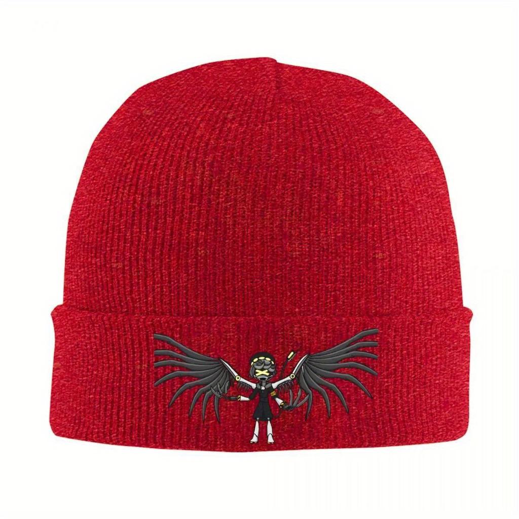 Anime Murder Drones Gothic Beanie Hats Knitting Hat Outdoor Sport Elastic Female Male Caps Autumn Winter Graphic Bonnet Hats