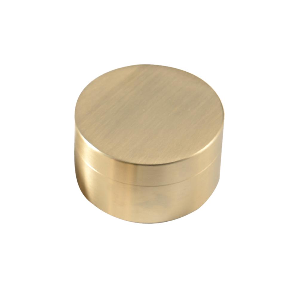 Shockproof Sealed Brass Box Dustproof Moisture-proof Pill Waterproof Container Nuts Candy Space-saving Organizer