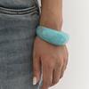 DIEZI Fashion Multicolor Round Geometric Wide Cuff Bangles Hip Hop Acrylic Bangles Bracelets For Women Men Accessories Jewelry