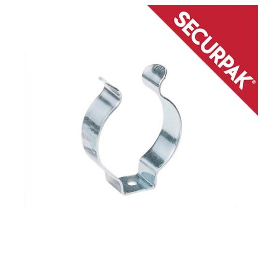 Securpak Zinc Plated Pipe Clips (Pack of 4)