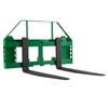 Skid Steer Pallet Forks, 1814 Kg Rated Load Capacity, Pallet Fork Frame Attachment with 1065 Mm Pallet Forks Forklift Blades, 50.8 Mm Hitch Receiver &