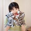 Marioneta de Mano de Peluche de Animales del Bosque de 25 cm Mono Relleno Tigre Elefante León Jirafa Leopardo Cuenta Cuentos Peluche Interactivo Regalo