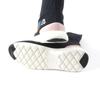 Great LOUIS VUITTON Sneakers Logo Socks Black Women 37.5 Used