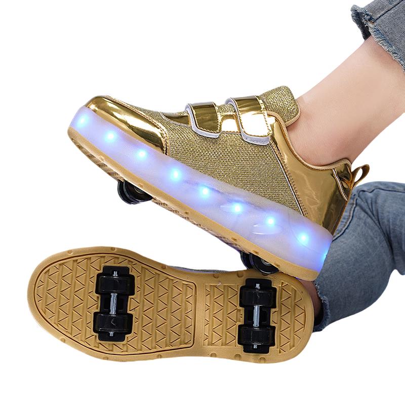 

Jienzi Hidden Wheel Roller Skates 30-40