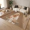 Custom Name Crystal Velvet Rug,Billie Eilish Comfortable Anti Slip Floor Mat For Room Decoration