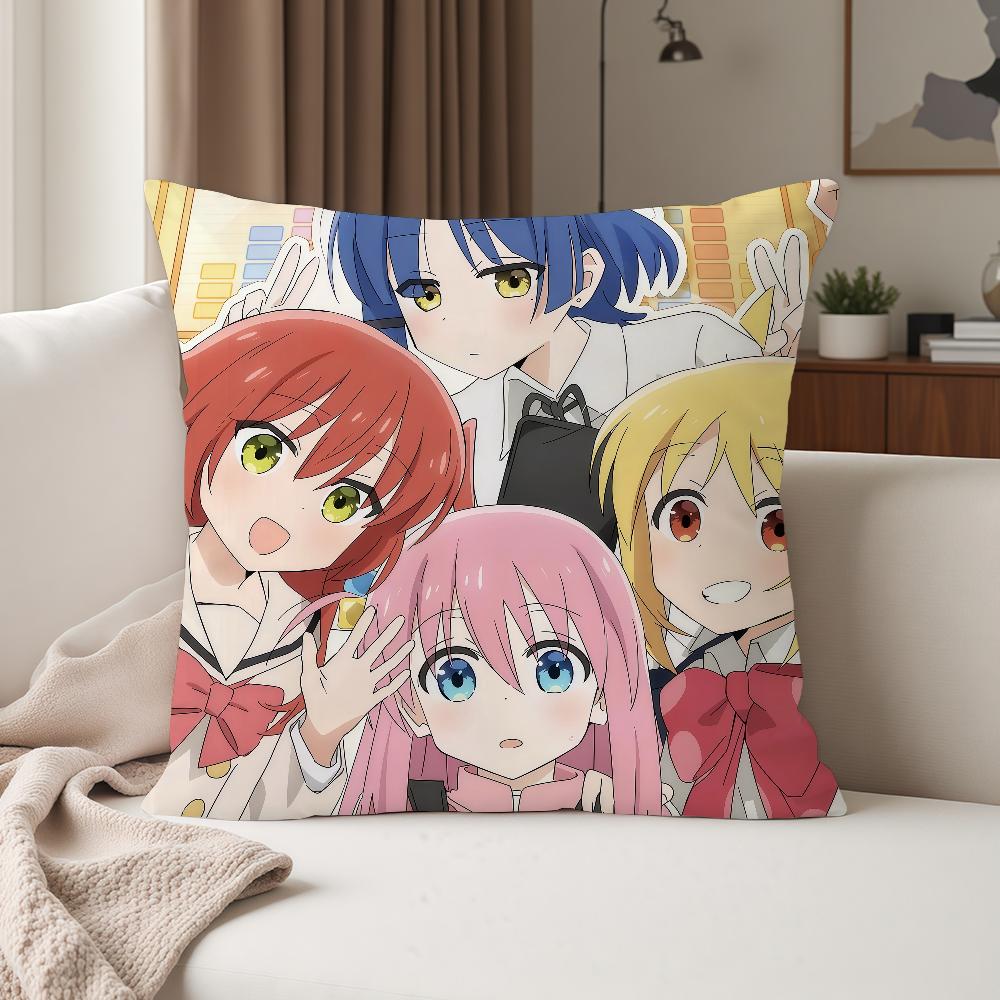 Anime Bbocchi The Rock Pillow Case Suitable For Bedrooms Living Rooms Cars Home Decoration