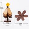 Anti Scald Wooden Trivets Heat Resistant Tree Shape Insulation Pad Foldable Table Mats  Hot Dishes