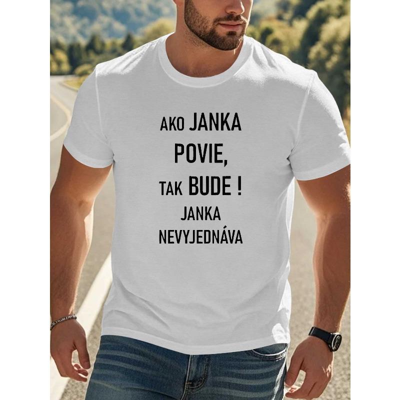 

European size Slovakian Humorous Sayings Crinkle Plus Size Men S T-Shirt S белый