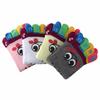 Color Random Fashion Casual Trainer Cotton Five Finger Cartoon Smile Toe Socks