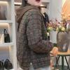 Casual Cotton Clothing Women's Winter Retro Plaid Hooded Fashion Loose Warm Comfortable Lightweight Cotton Clothing