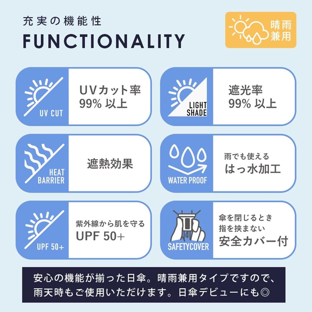 Ogawa Folding Heat and Light Over UV Manual Polyurethane 6 Tote Bag Includes Grosgrain Glitter 56226 (Ogawa) Women's Parasol, Blocking, 99%