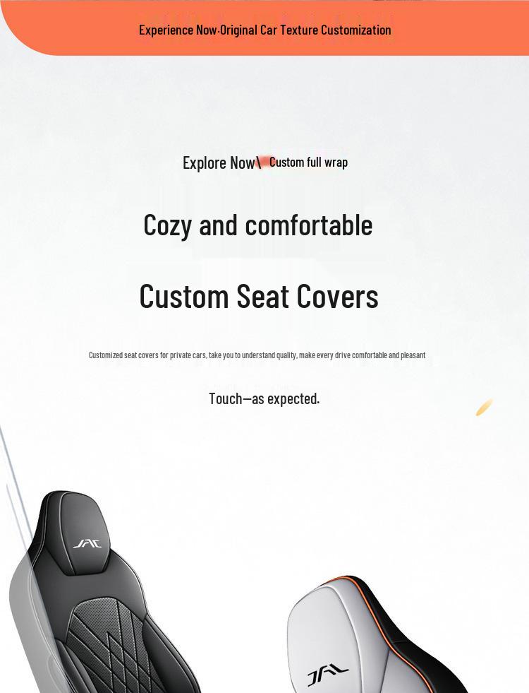 New Model Jianghuai Sihao A5 Full Leather Car Seat Cushion - Universal, All-Season