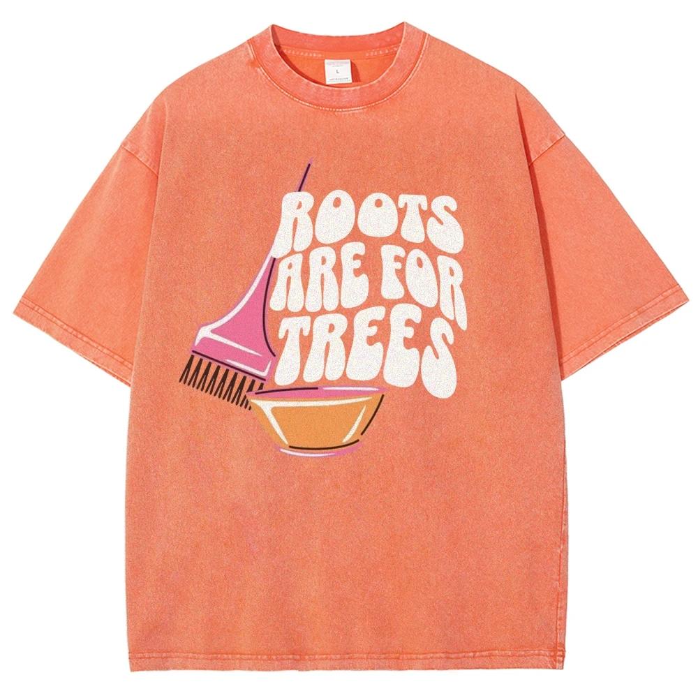 American Retro Style Pure Letter Print Women's T-Shirt Loose Oversized Unisex Wash T-Shirt Distressed Basic Tee