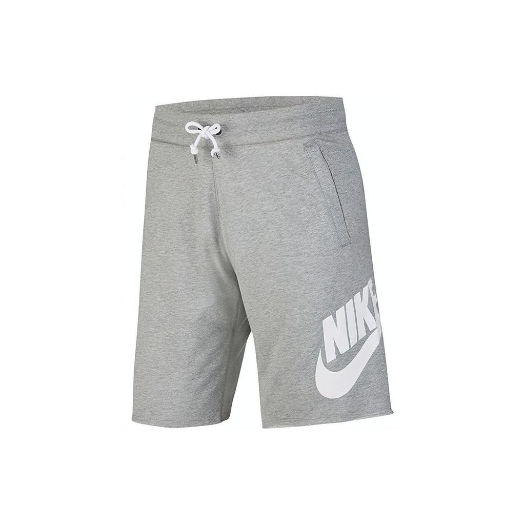 Nike Large Logo Print Drawstring Elastic Loose Mid-Waist Sports Shorts Men Shorts Grey AT5268-063