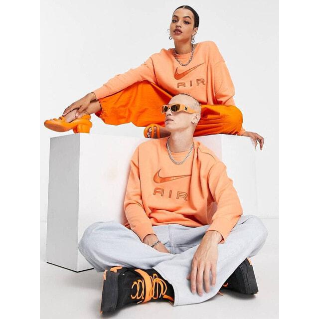 

Оранжевая трансовая толстовка с логотипом Nike Air Unisex