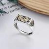New Niche Design Creative Fortune-making Small Pixiu Open Ring Men's and Women's Index Finger Ring