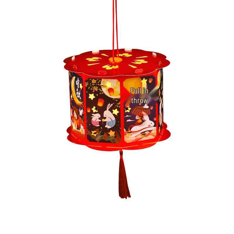 Mid-Autumn Festival DIY Rotating Lantern Craft Kit for Kids