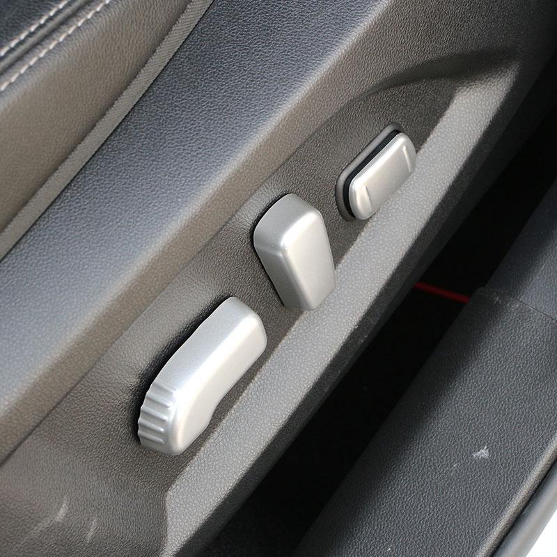 Color My Life Car Chrome Seat Switch Adjustment Knob Cover Trim Sticker for Renault Koleos 2017-2022 LHD Stickers