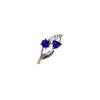 BELLA BOX Retro Feather Imitation Natural Tourmaline Inlaid Blue-green Zircon Ring Suitable For Women's Daily Party Fashion Jewelry