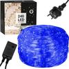 Lichterkette - SPRINGOS - 240 LED - 11,5 Meter - 8-Funktionen-Timer - IP44 - Blau