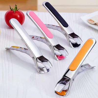 2PCS Non-slip Pot Pan Gripper Clip Hot Dish Plate Bowl Clip Retriever Tongs Silicone Handle Kitchen Tool Air Fryer Camping