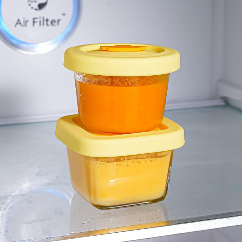 In-Stock Infant Food Bowl Set: 3-Piece High Borosilicate Glass Microwave-Safe Steamed Egg Custard and Fresh-Keeping Bowls