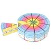 10Pc Rainbow Strawberry Cookie Candy Box Triangle Cake Shape Gift Packing Box for Kids Birthday Baby Shower School Party Decor