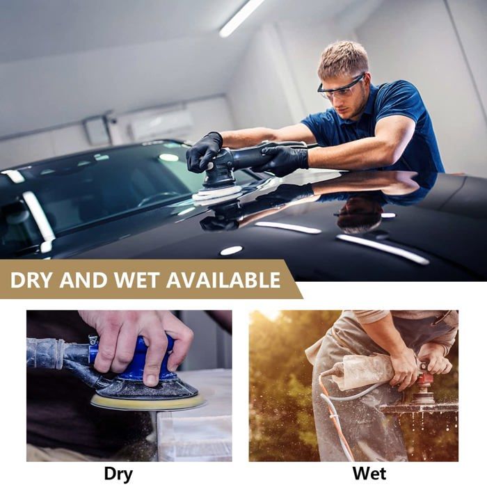 Ponceuse - Leikedun - TSFR3145 - 30 feuilles abrasives - 6 grains différents - Antistatique