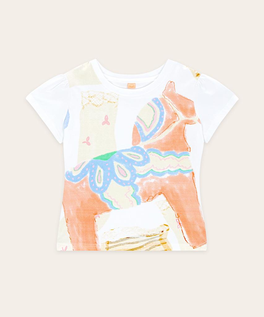 SINOON Big Pony Toy Puff T-Shirt (White)