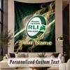 Custom Text Tapestry Ireland Rugby Print Wall Tapestry Indoor Living Room Wall Decor
