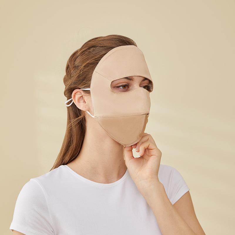 Yu Yue 2025 Spring/Summer Mulberry Silk Full Face Mask - Breathable UV and Sun Protection Shield
