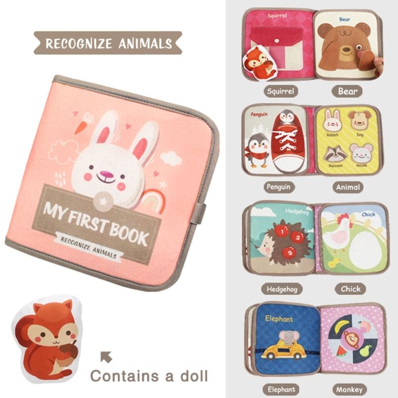 Soft Cloth Books for Toddlers Early Education Supplies Touch and Feel Books for Early Children Development