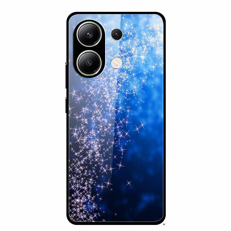 Glass Case For Xiaomi Redmi Note 13 Case Soft Bumper Tempered Glass Hard Back Cover For Redmi Note 13 Pro Phone Case Funda Coque