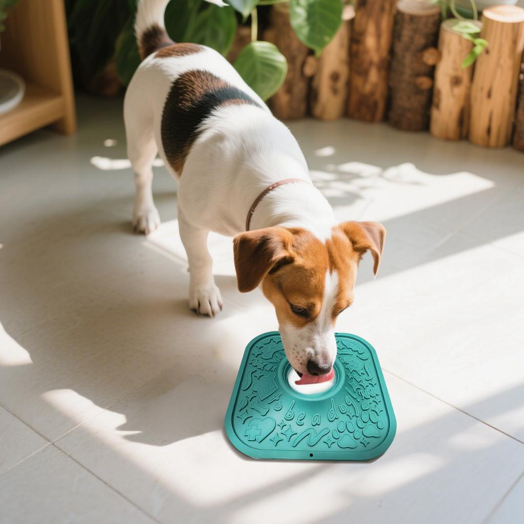 Easy To Clean Dog Licking Mat, Non-slip Slow Feeding Mat, Free Silicone Mat, Interactive Dog Toy