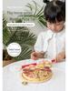 Wooden Pizza Cutting Play Kitchen Toy for Kids - Fun Birthday Gift