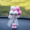 Colorful Car Interior Decor Shaking Head Spring Balloon Shaped Ornaments Gift Toy