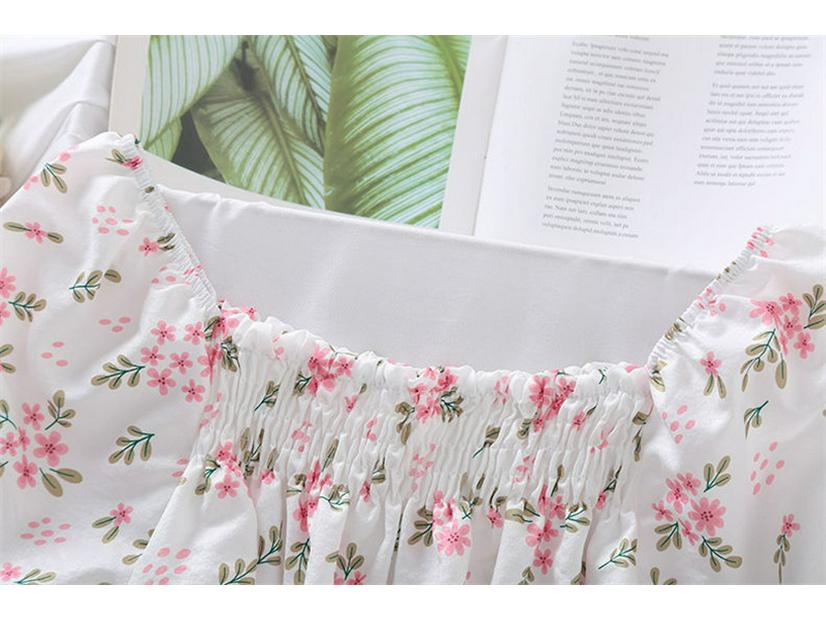 Women's Floral Ruffle Shirt - New Douyin Summer Style, Slim-Fit, Sweet, and Trendy