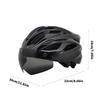 Cycling Helmets Comfortable Lining Bicycles Helmets with LED Light & Goggles Bike Helmets Safety Cap for Women and Men