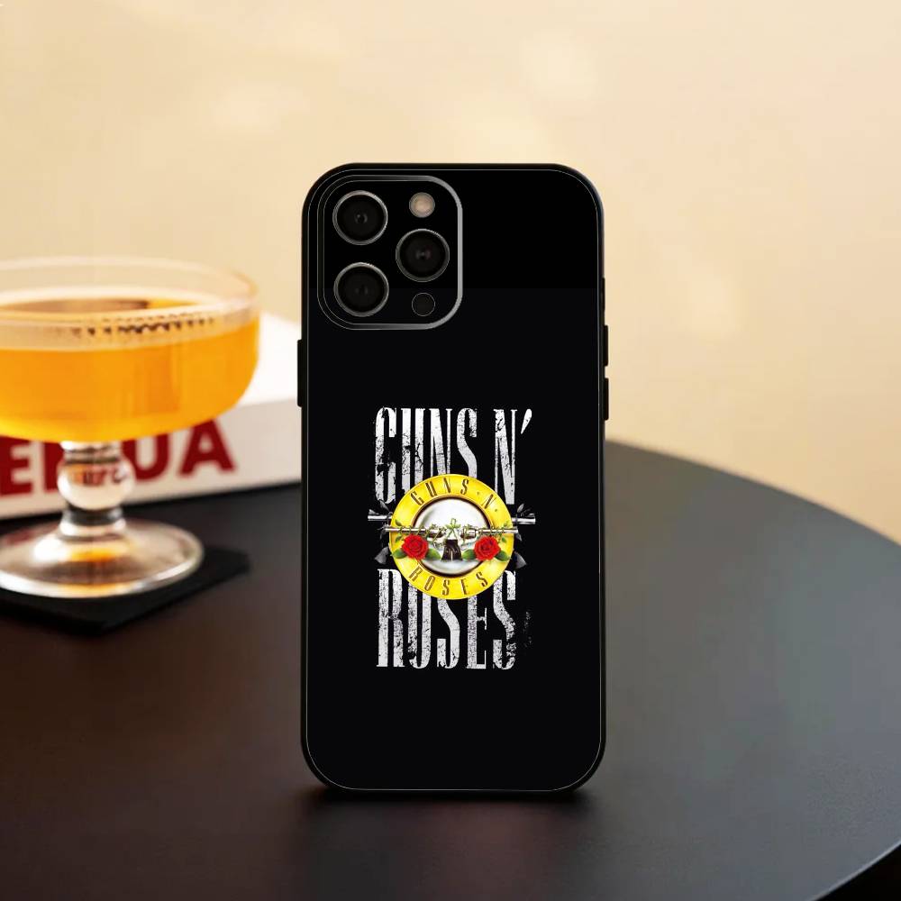 BAND G-Guns N' Roses Phone Case Silicone Soft For IPhone 17 16 15 14 13 12 11 X XR Plus Pro Max Plus