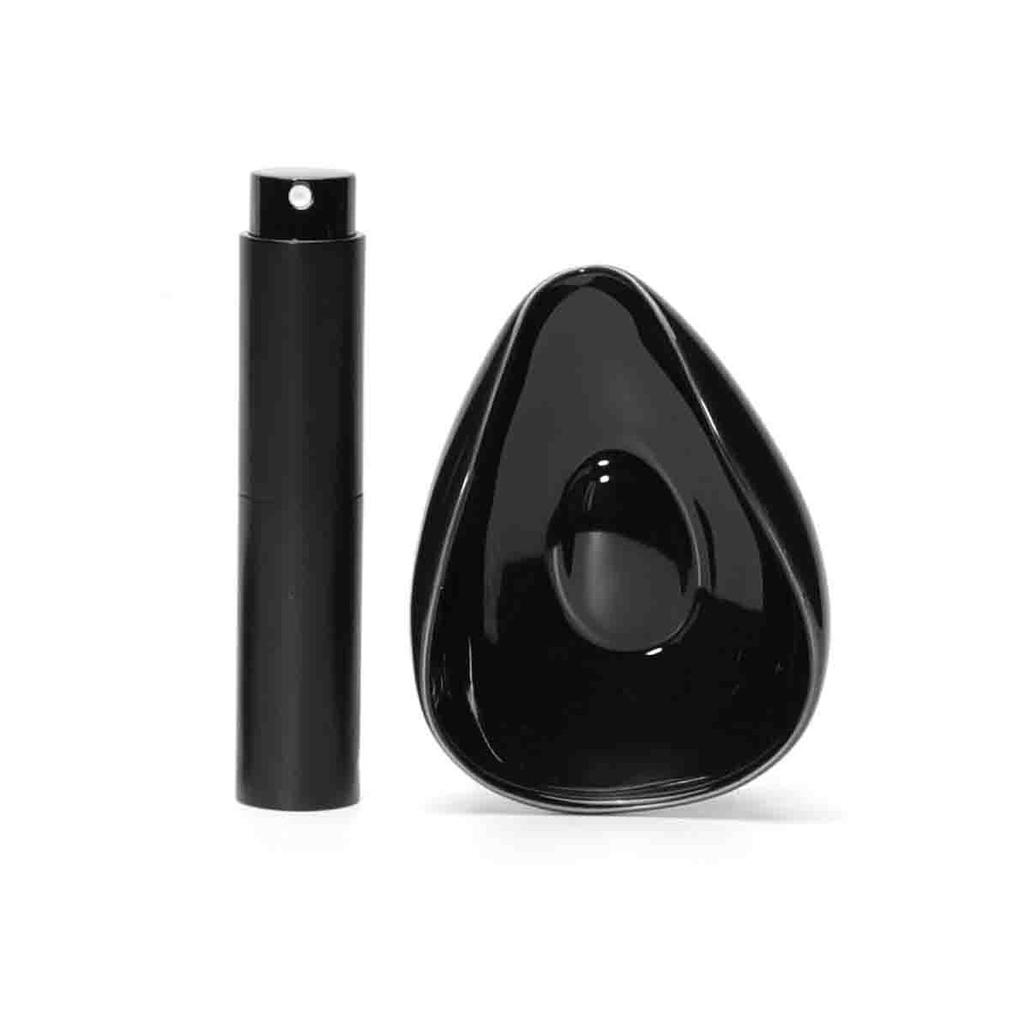 Leeseph Coffee Bean Dosing Cup & Spray Bottle Kit for Bar, Static Reduction Ceramic Single Dose Tray, Barista Accessories Set