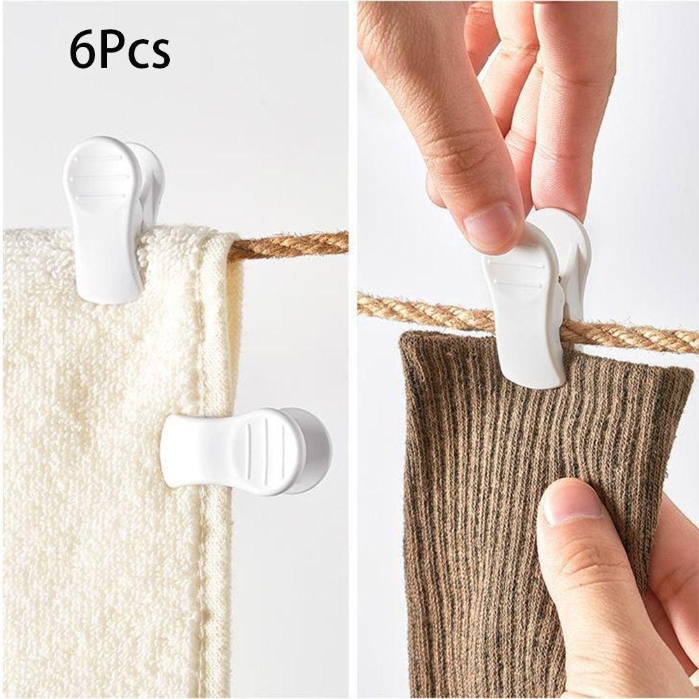 6 Pcs ABS Snack Bag Clip Non Slip Plastic Clips New Plastic Hangers  Snack Bag