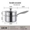 Balde 18cm 316 Stainless Steel Milk Pot with Steamer