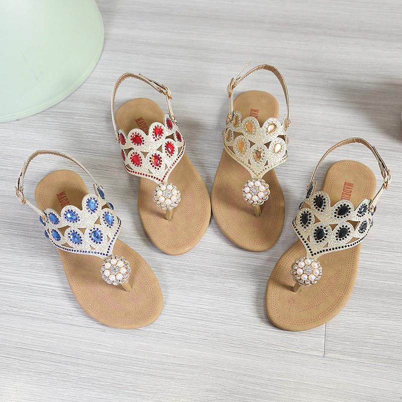 Fashion Casual Flat with Flip Flops Woman Shoes 2025 Summer Women Slippers Design Open-toe Flat Women's Beach Sandals/Slippers Outdoor