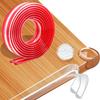 Corner Protector Strip Transparent PVC Edge Protector Strip Table Edge Banding Guards 2 Meter Clear