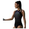 Speedo Women's Electric Matrix Black Label Hero 5.0 Shark Skin Double Shoulder Strap Racing One-Piece Swimsuit