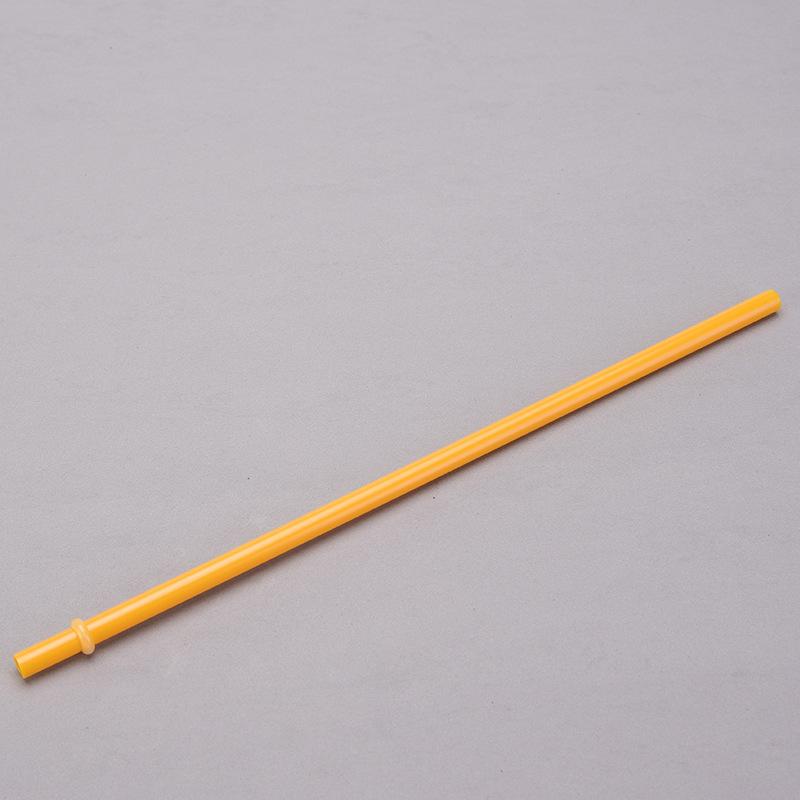7Mm Aperture Straw 37 Color Solid Color Plastic Cup Accessories Pp Straw Non-Disposable Straw With Ring