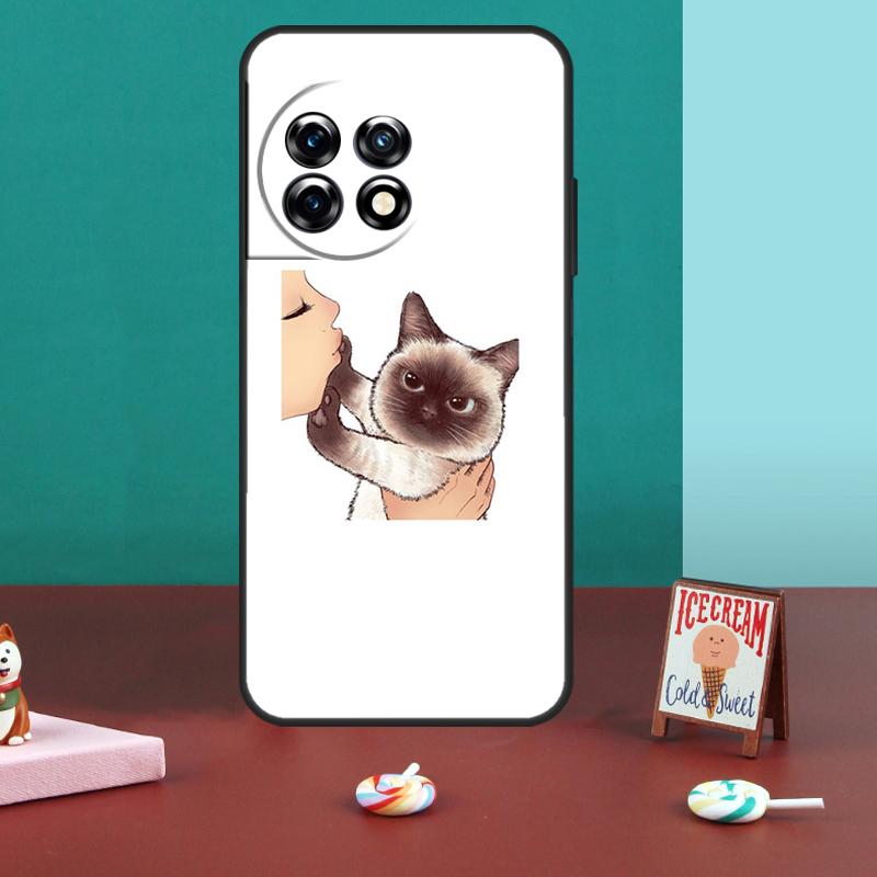 

Kiss Cat Cute Kitten Cartoon For OnePlus Nord CE 5 2 3 4 Lite N20 N30 Case For OnePlus 15 13 12 11 13T 10T 8T 10R 12R 13R OnePlus Nord CE5