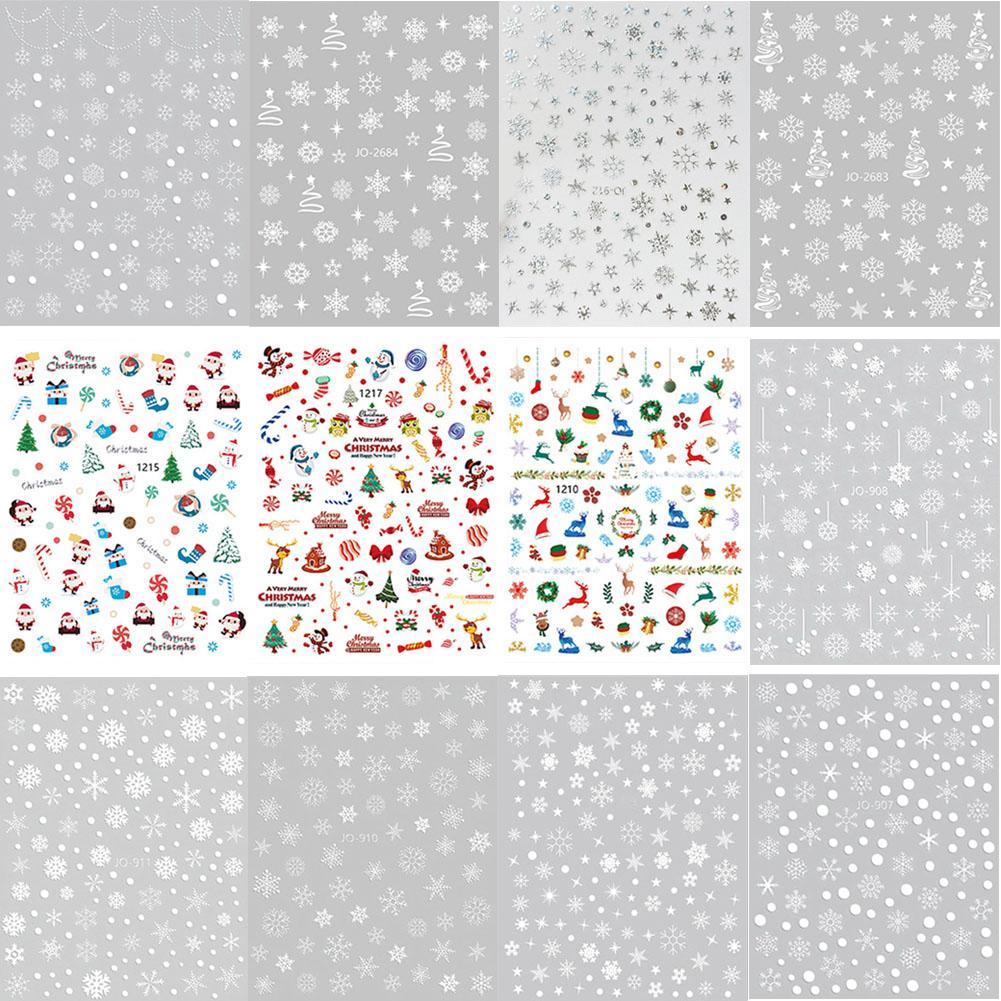 2025 Świąteczne Naklejki Płatki Śniegu Makijaż Twarzy Oczu Motyl Nowe Naklejki Naklejki Rok Cekiny Q2Y2